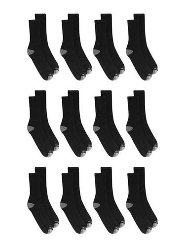 12 PACK FRUIT OF THE LOOM ATHLETIC SOCKS - slvhasitall
