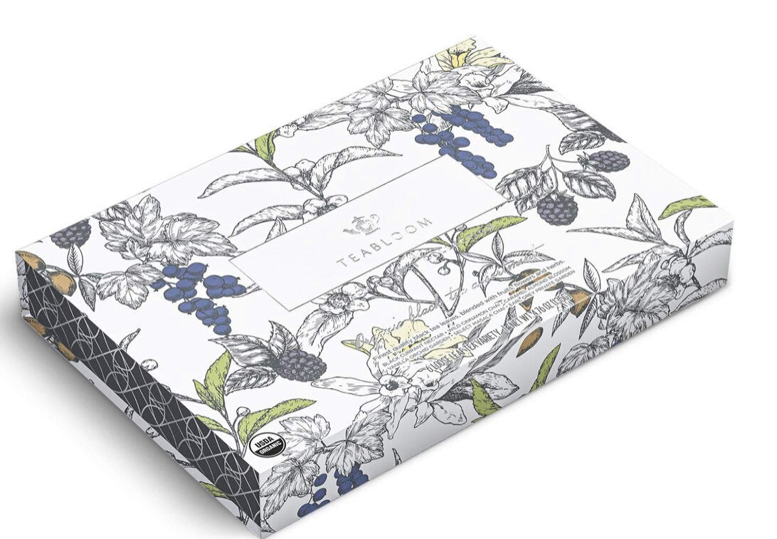 12 Whole-Leaf Teabloom Organic Black Forest Pyramid Tea - slvhasitall