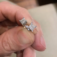 Load image into Gallery viewer, 1 3ct Diamond 10k White Gold  Women&#39;s Earrings

