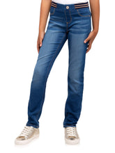画像をギャラリービューアに読み込む, Girls Rib Waist Skinny Jeans Slim Sizes 5-18
