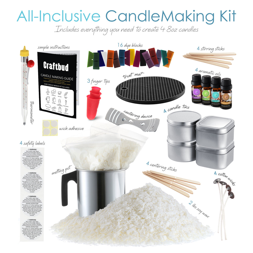 CraftBud Complete DIY Candle Making Kit