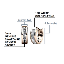 Load image into Gallery viewer, C &amp; C Giselle Promise18k Rose Gold Plated Small Hoop Earrings

