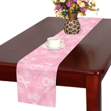 Load image into Gallery viewer, Breast Cancer Awareness Pink Ribbon Table Runner

