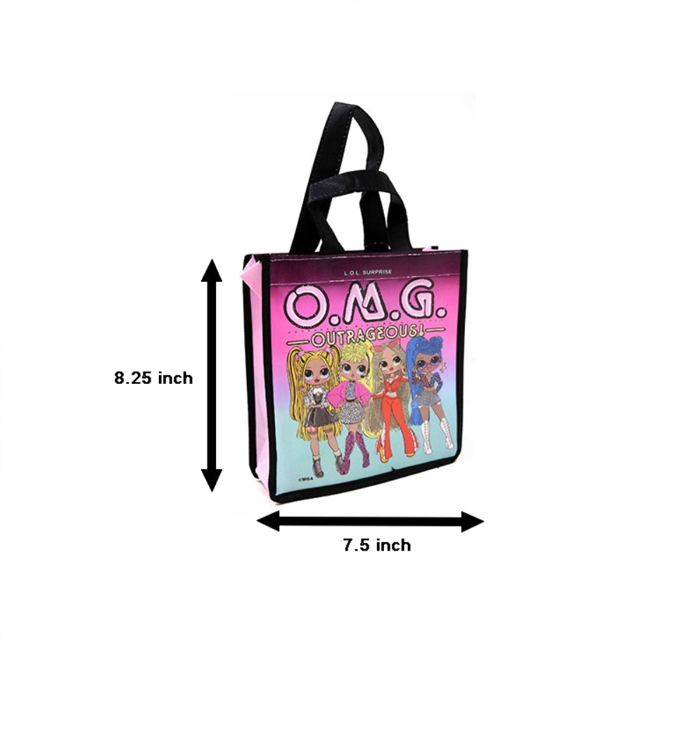 L.O.L. SURPRISE! Set of 6 Reusable 8 Inch Tote Bags Party