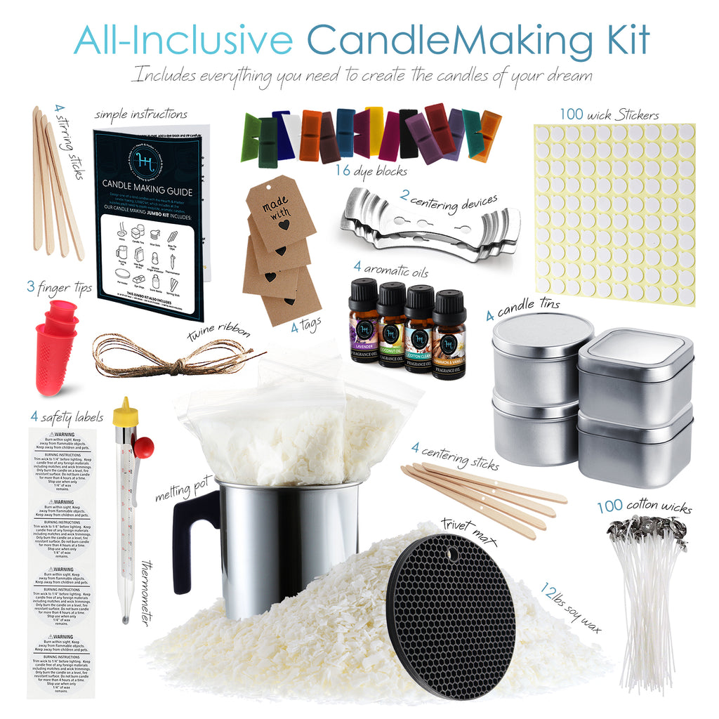 Complete DIY Candle Making Kit Supplies for Adults and Kids