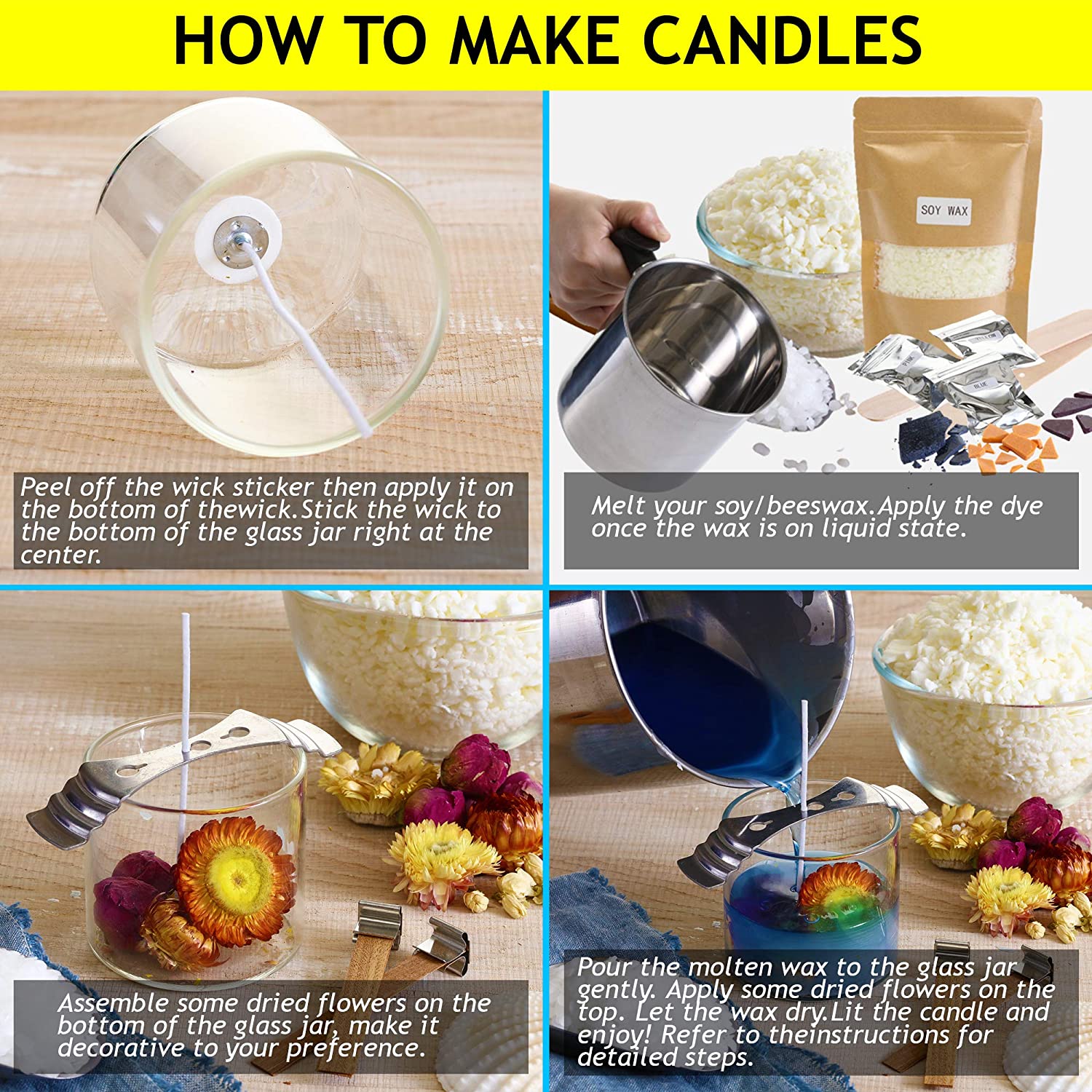 Kronictron Complete Candle Making Kit Supplies
