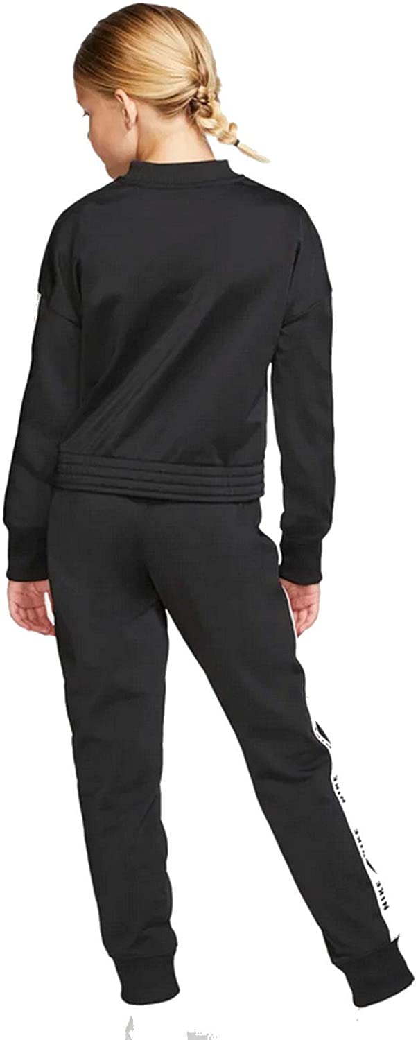 Nike Pants and Jacket Girls Clothing Set Size L, Color: Black/White