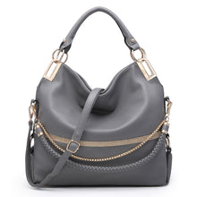 画像をギャラリービューアに読み込む, Dasein Women Soft Faux Leather Large Hobo Shoulder Handbags With Rhinestones
