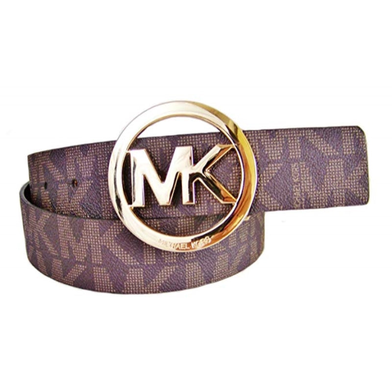 Michael Kors  MK Logo Plaque (X-Large, Vanilla/Luggage)