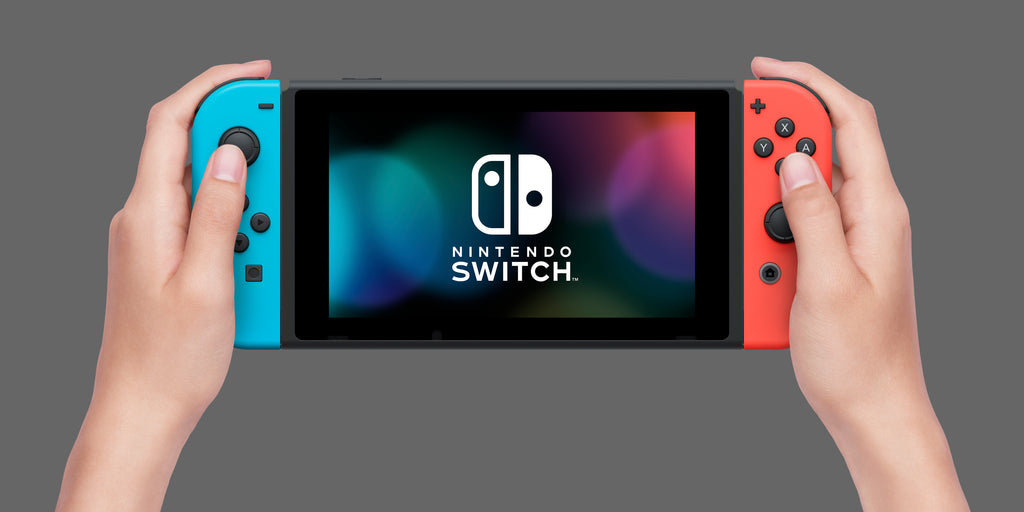 Nintendo Switch Console With Blue & Red Joy-Con.