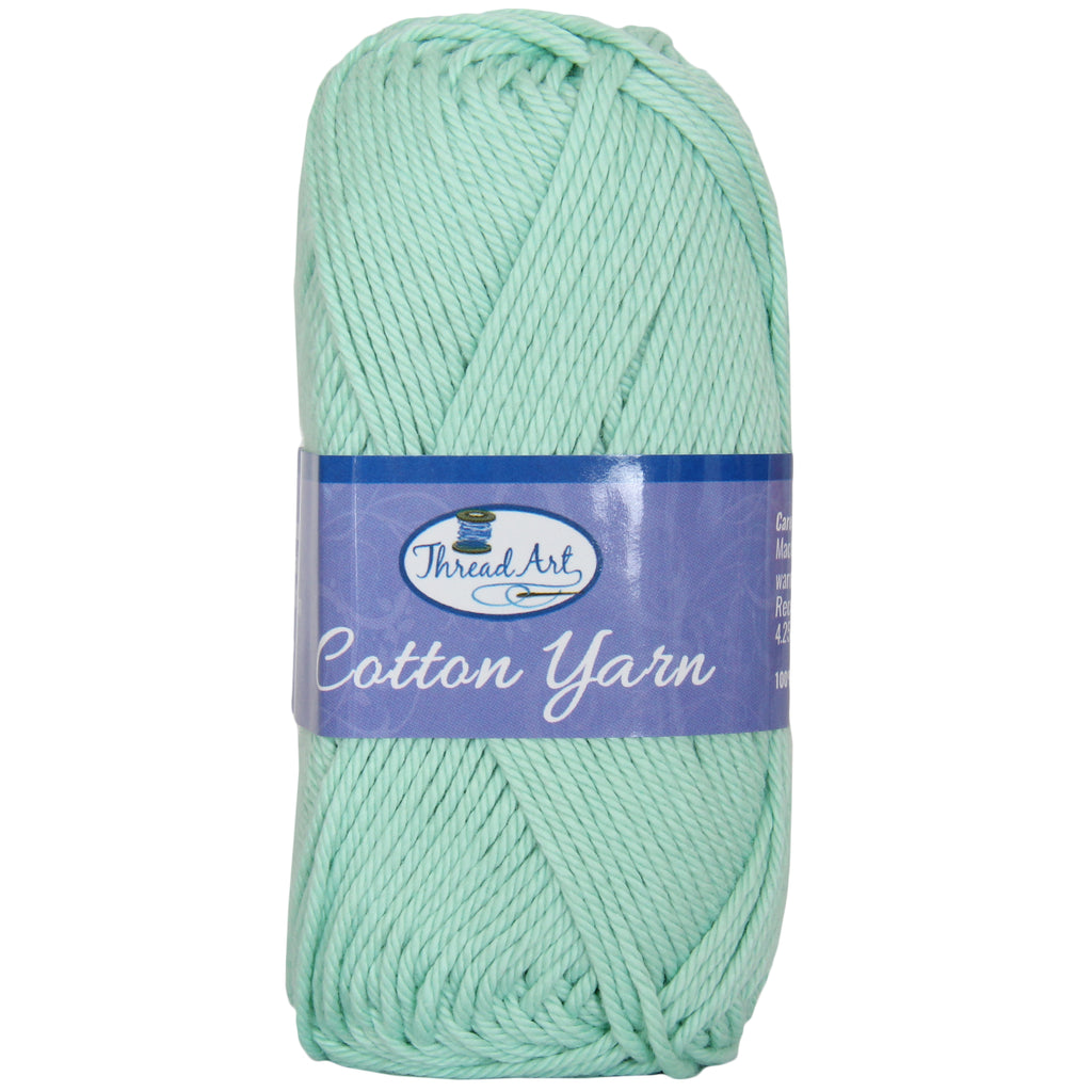 Threadart 100% Pure Cotton Crochet Yarn  Lavender ,30 Colors Available