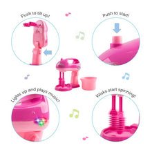 Load image into Gallery viewer, Toy Educational  Microwave and Mixing Blender Kitchen Set (Pink)
