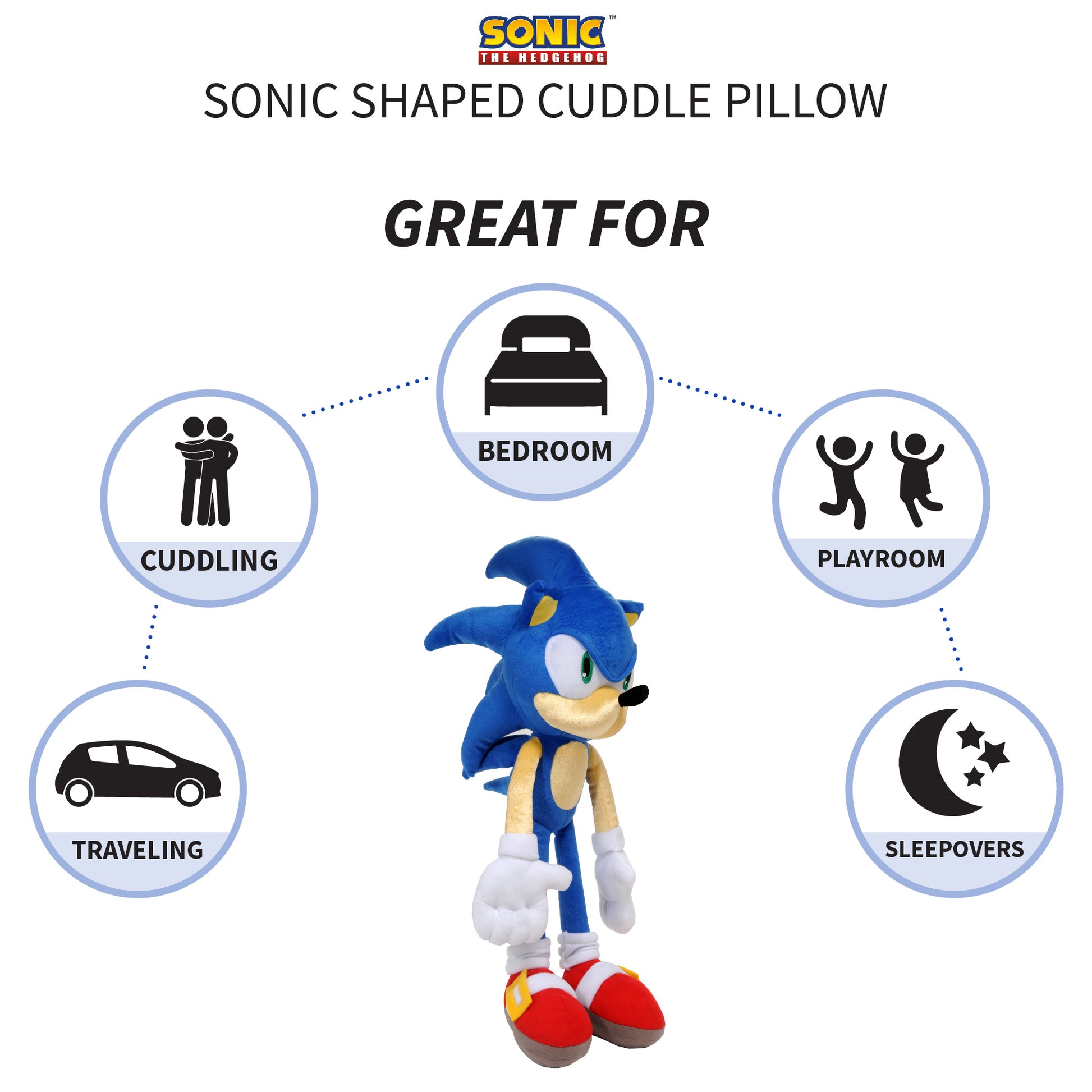 Sonic the Hedgehog Kids Buddy Plush