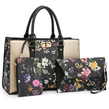 画像をギャラリービューアに読み込む, Dasein 3Pcs Set Women Fashion Satchel with Matching Wallet and Wristlet
