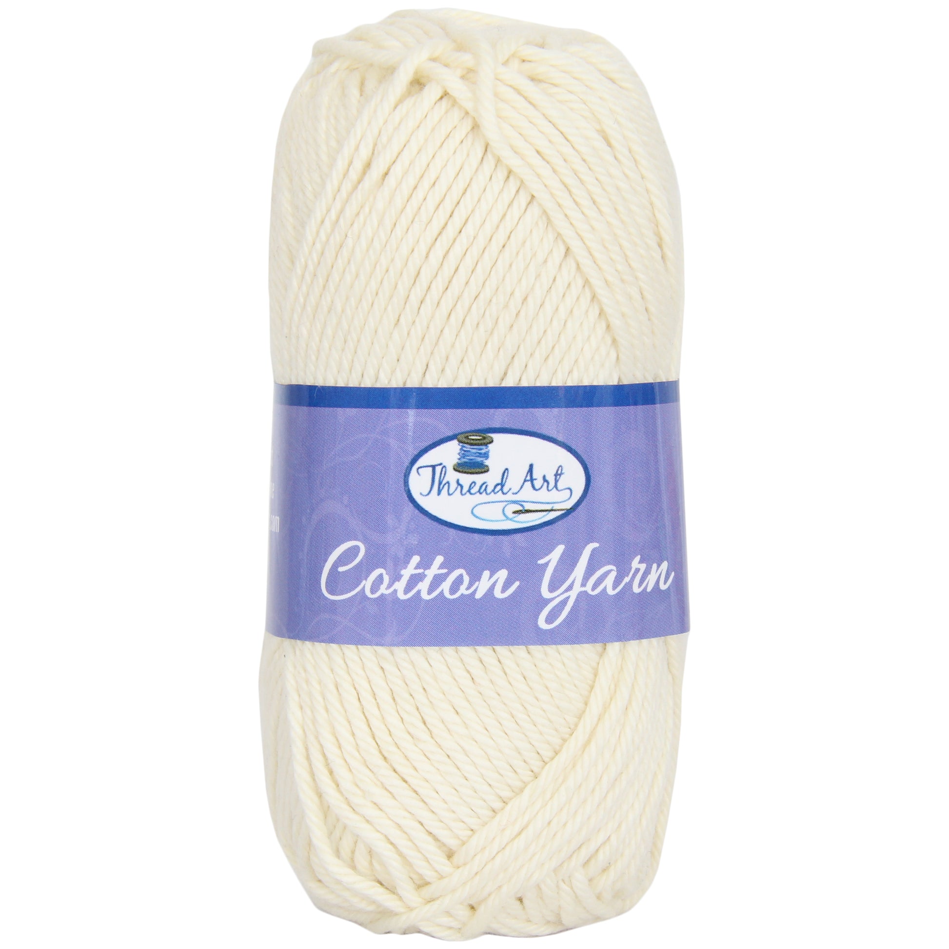 Threadart 100% Pure Cotton Crochet Yarn  Lavender ,30 Colors Available