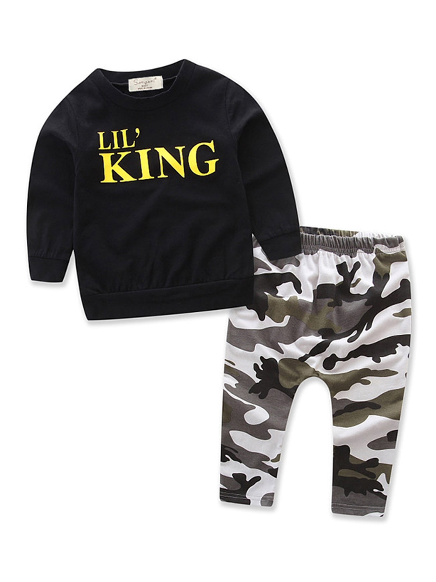 LIL KING Boys Tops+Pants Outfits Set