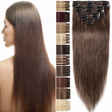 Load image into Gallery viewer, Benehair 100% Real Remy Human Hair Extensions Clip In 8Pcs
