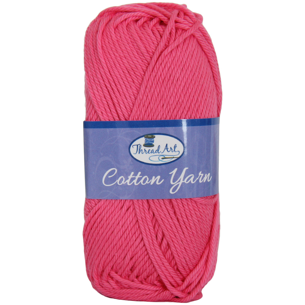 Threadart 100% Pure Cotton Crochet Yarn  Lavender ,30 Colors Available