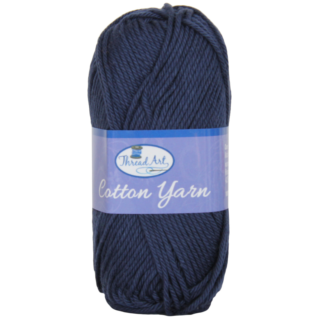 Threadart 100% Pure Cotton Crochet Yarn  Lavender ,30 Colors Available