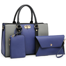 画像をギャラリービューアに読み込む, Dasein 3Pcs Set Women Fashion Satchel with Matching Wallet and Wristlet
