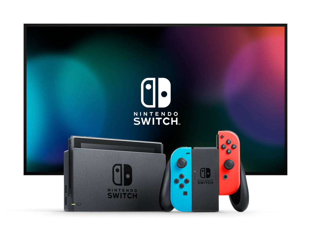 Nintendo Switch Console With Blue & Red Joy-Con.