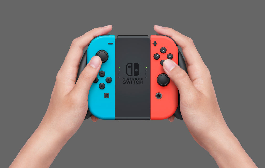 Nintendo Switch Console With Blue & Red Joy-Con.