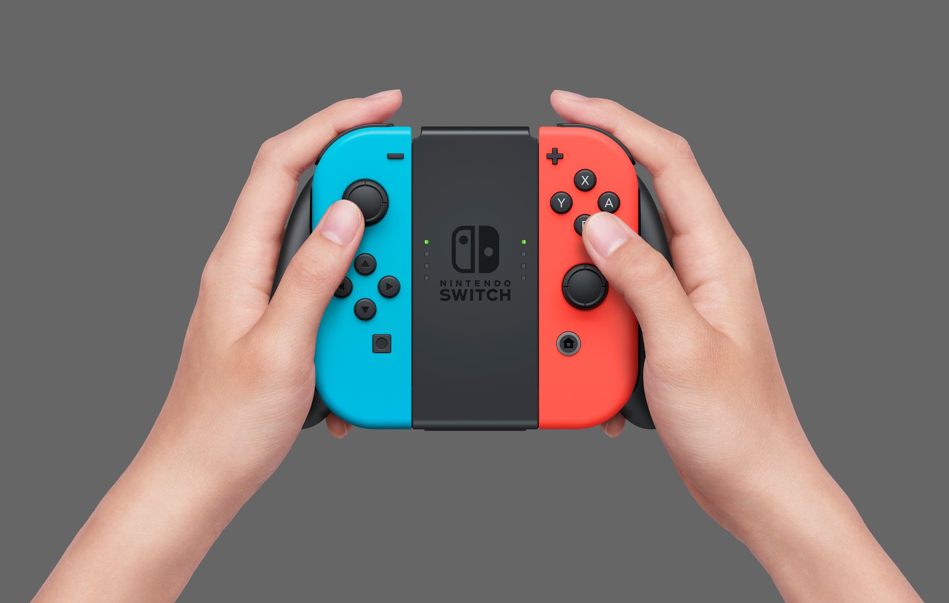 Nintendo Switch Console With Blue & Red Joy-Con.
