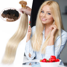 Load image into Gallery viewer, I Tip Hair Extensions Human  Highlight Remy Straight Hair Extensions
