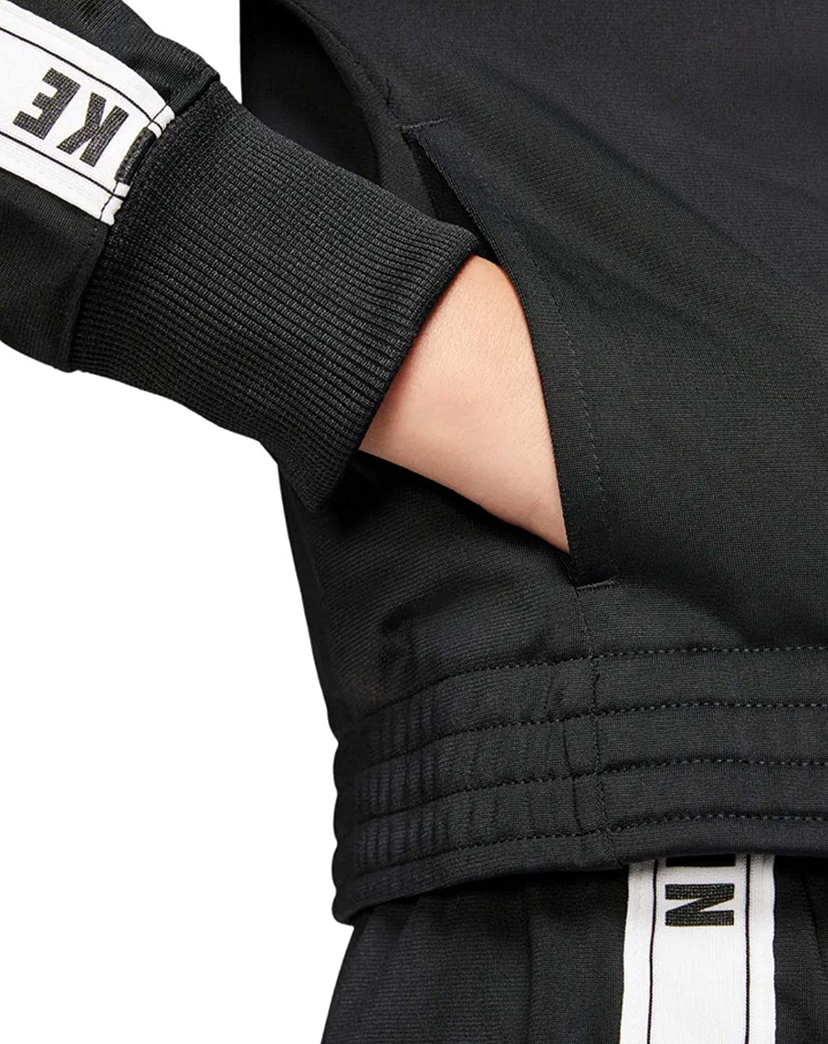 Nike Pants and Jacket Girls Clothing Set Size L, Color: Black/White