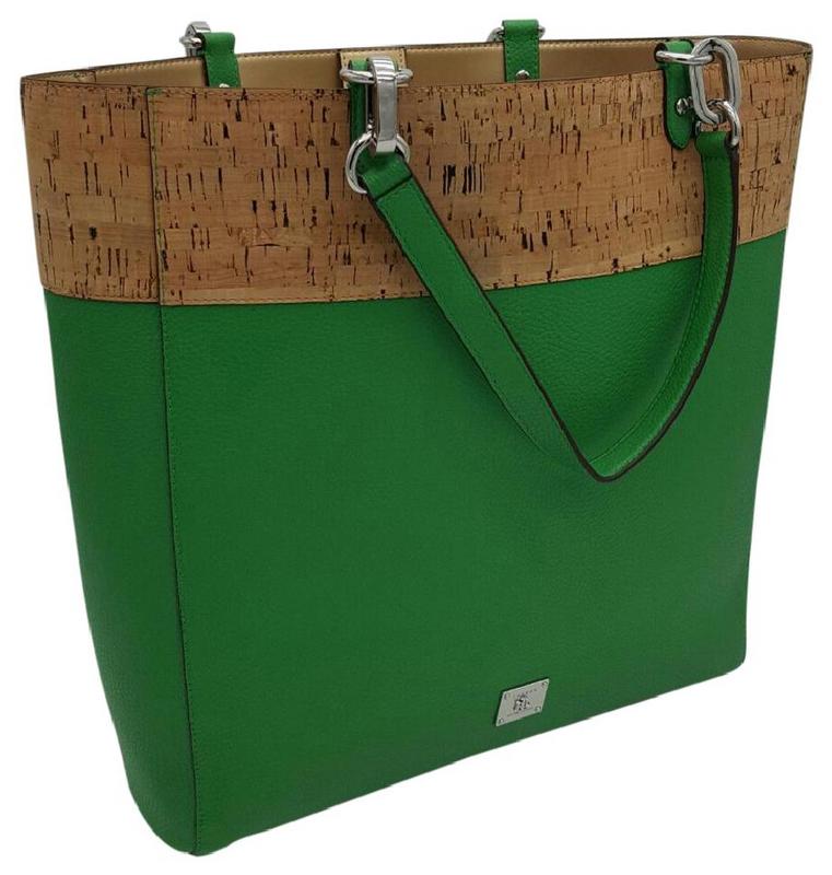 Ralph Lauren Hanway Leather  Green Tote
