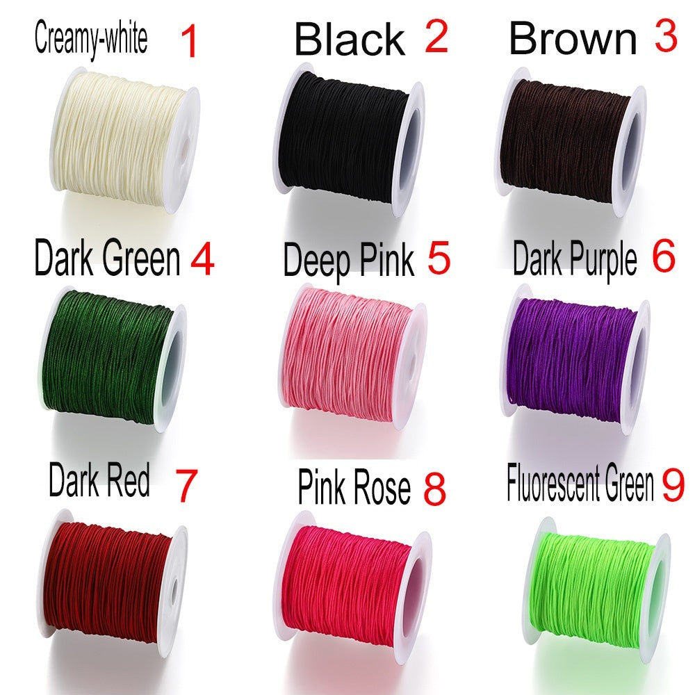 Colorful Cotton  Nylon Cord Thread String