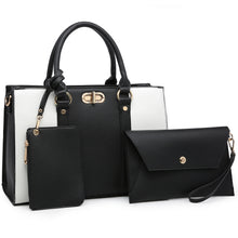 画像をギャラリービューアに読み込む, Dasein 3Pcs Set Women Fashion Satchel with Matching Wallet and Wristlet
