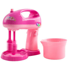 Load image into Gallery viewer, Toy Educational  Microwave and Mixing Blender Kitchen Set (Pink)
