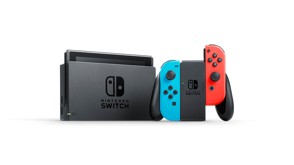 Nintendo Switch Console With Blue & Red Joy-Con.