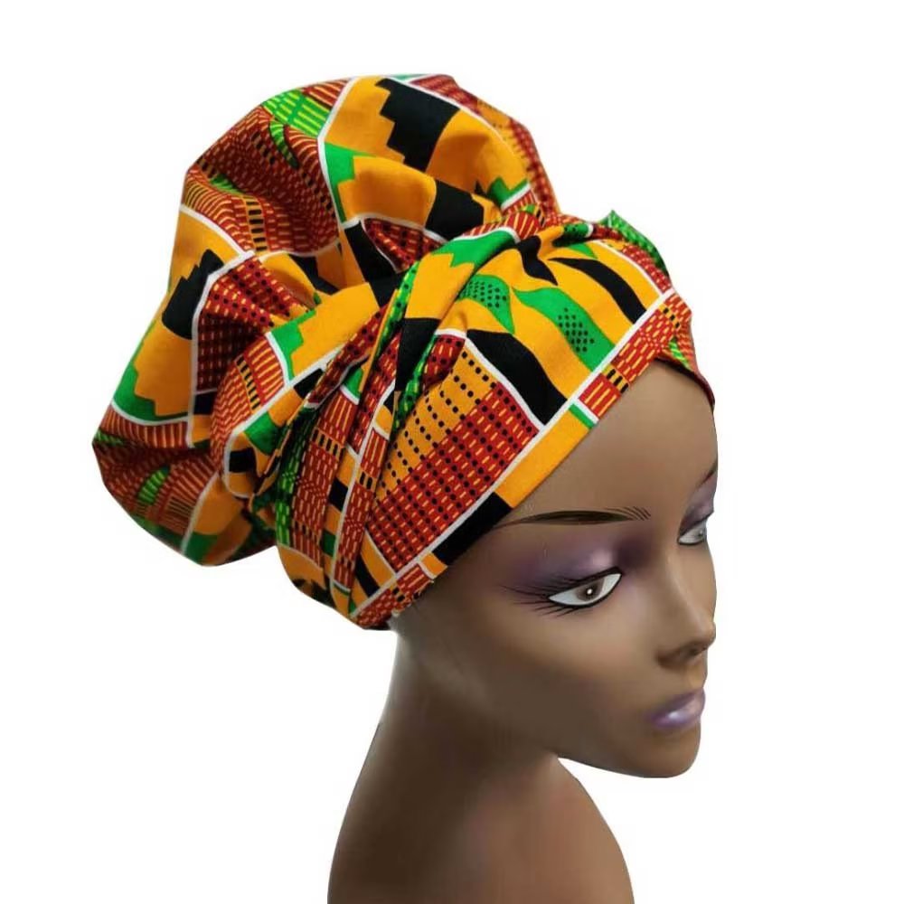 African Print Hair Bonnet