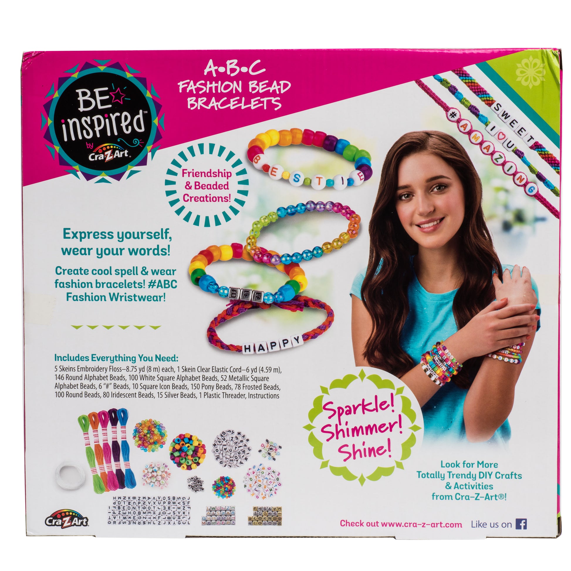 Cra-Z-Art  ABC Fashion Bead Bracelet Set