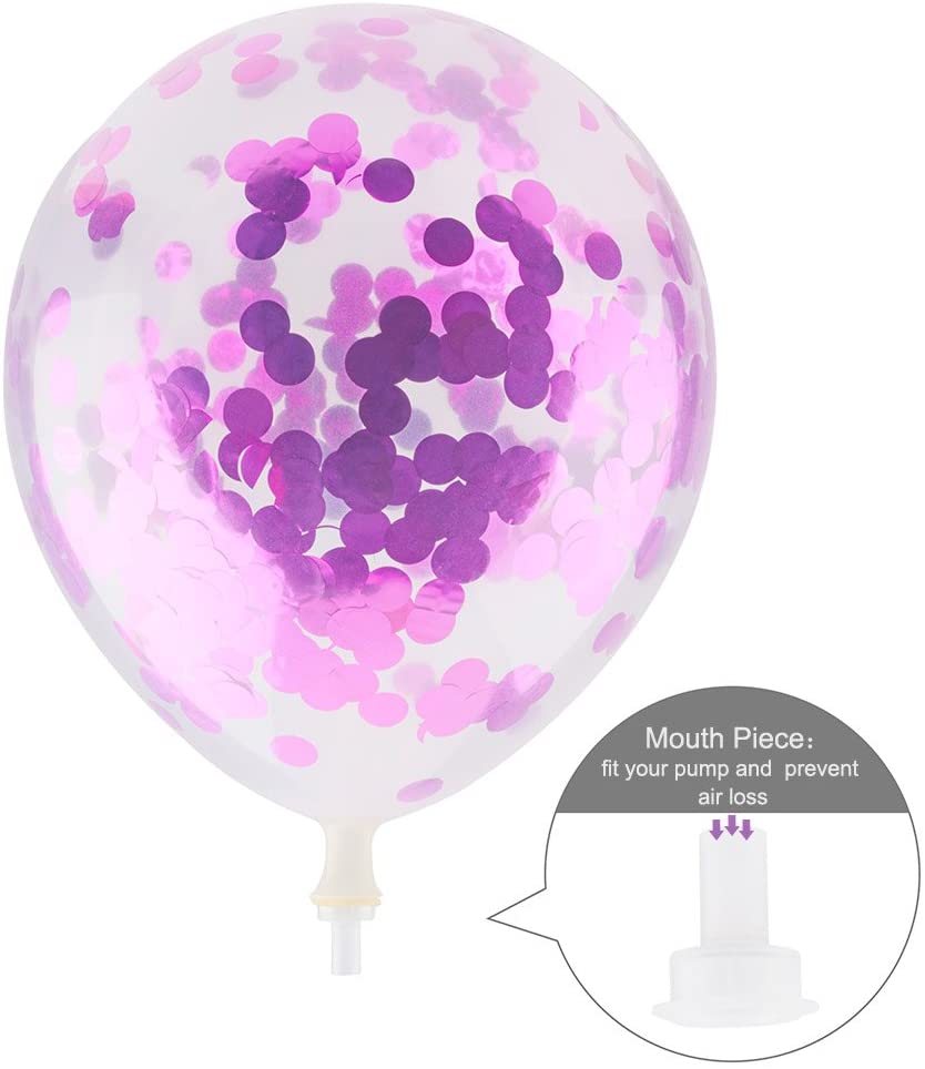 MESHA Confetti Balloons 12 Inches Party Balloons 2 Colors Pack of 20