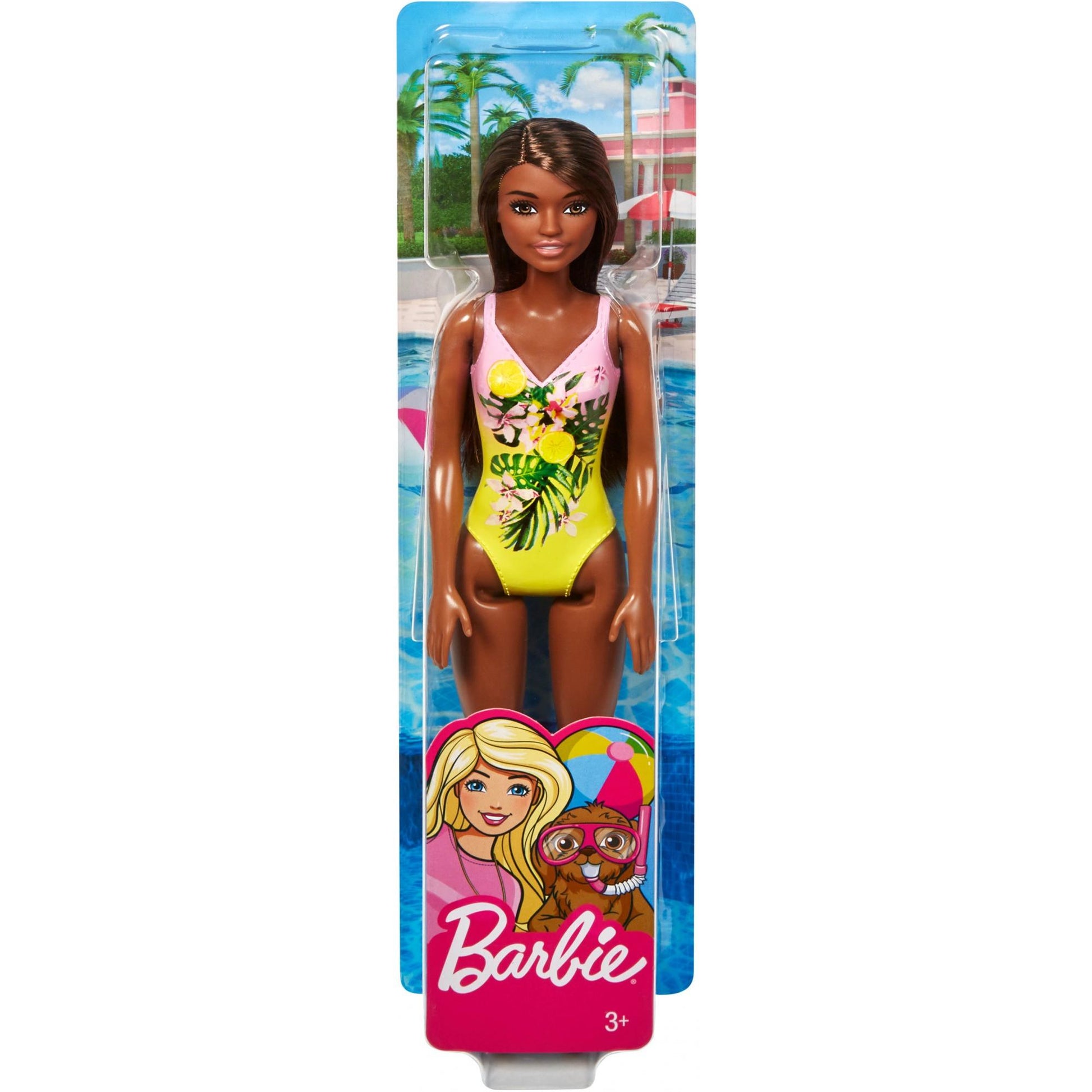 Barbie Doll, Brunette, Wearing Swimsuit