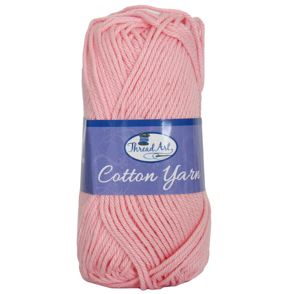 Threadart 100% Pure Cotton Crochet Yarn  Lavender ,30 Colors Available