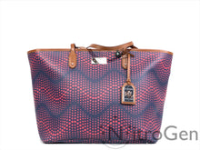 Load image into Gallery viewer, Ralph Lauren Delwood Coated Canvas Leather Tote
