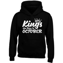 画像をギャラリービューアに読み込む, Kings Are Born In October Crown Printed Hoodie Best Birthday Gift Color Red Small
