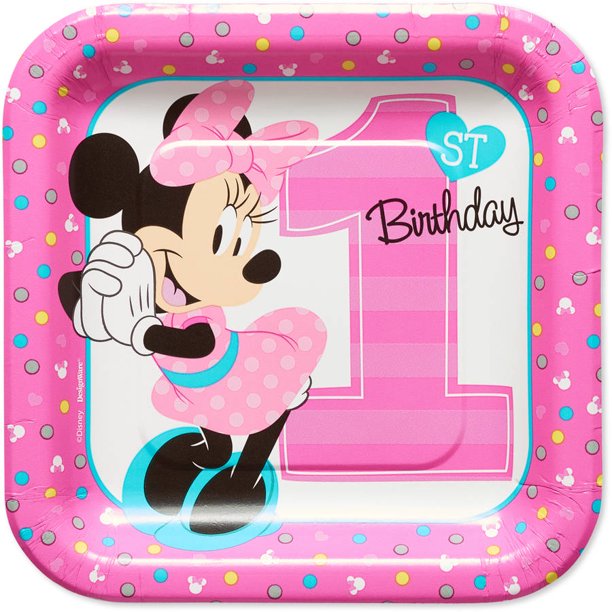 Disney Assorted Colors Animation Paper Party Supply Sets, (8 Pieces) 9.0