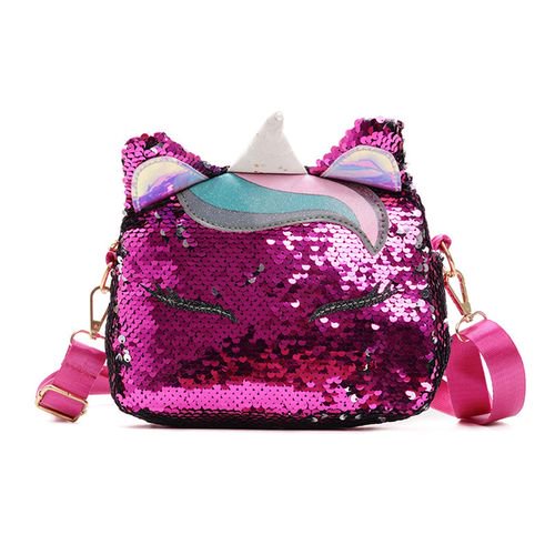 Glitter Sequin Unicorn Crossbody Purses