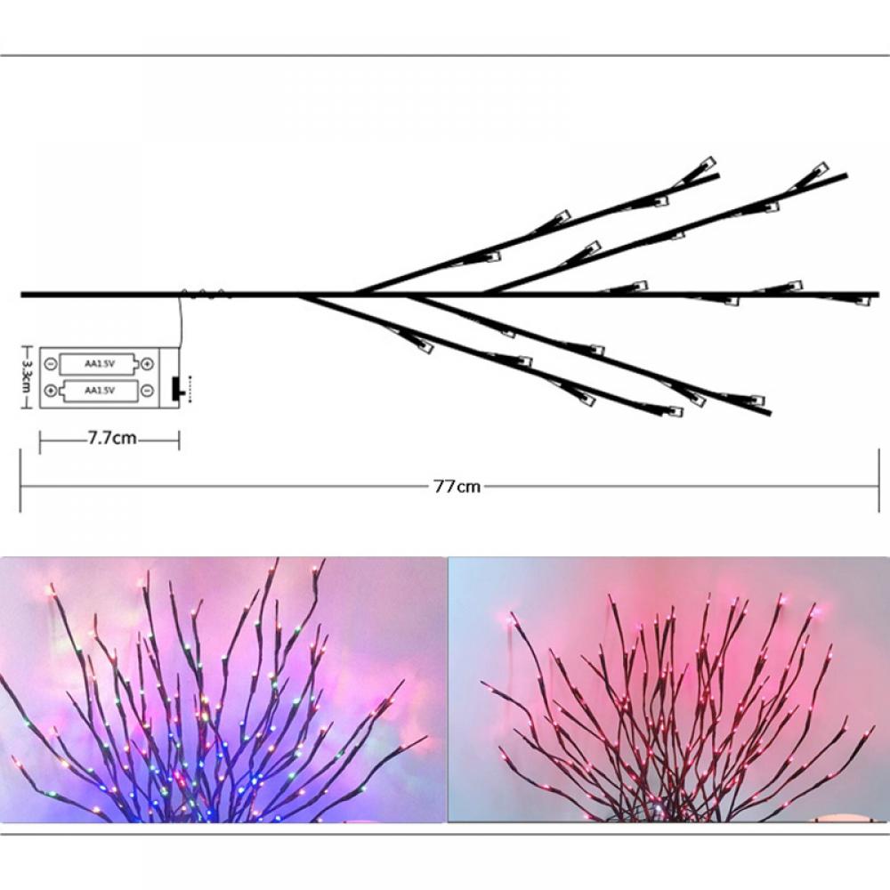 Nordic 5pcs Style Simulation Tree Branches Single 20 Lights Decoration