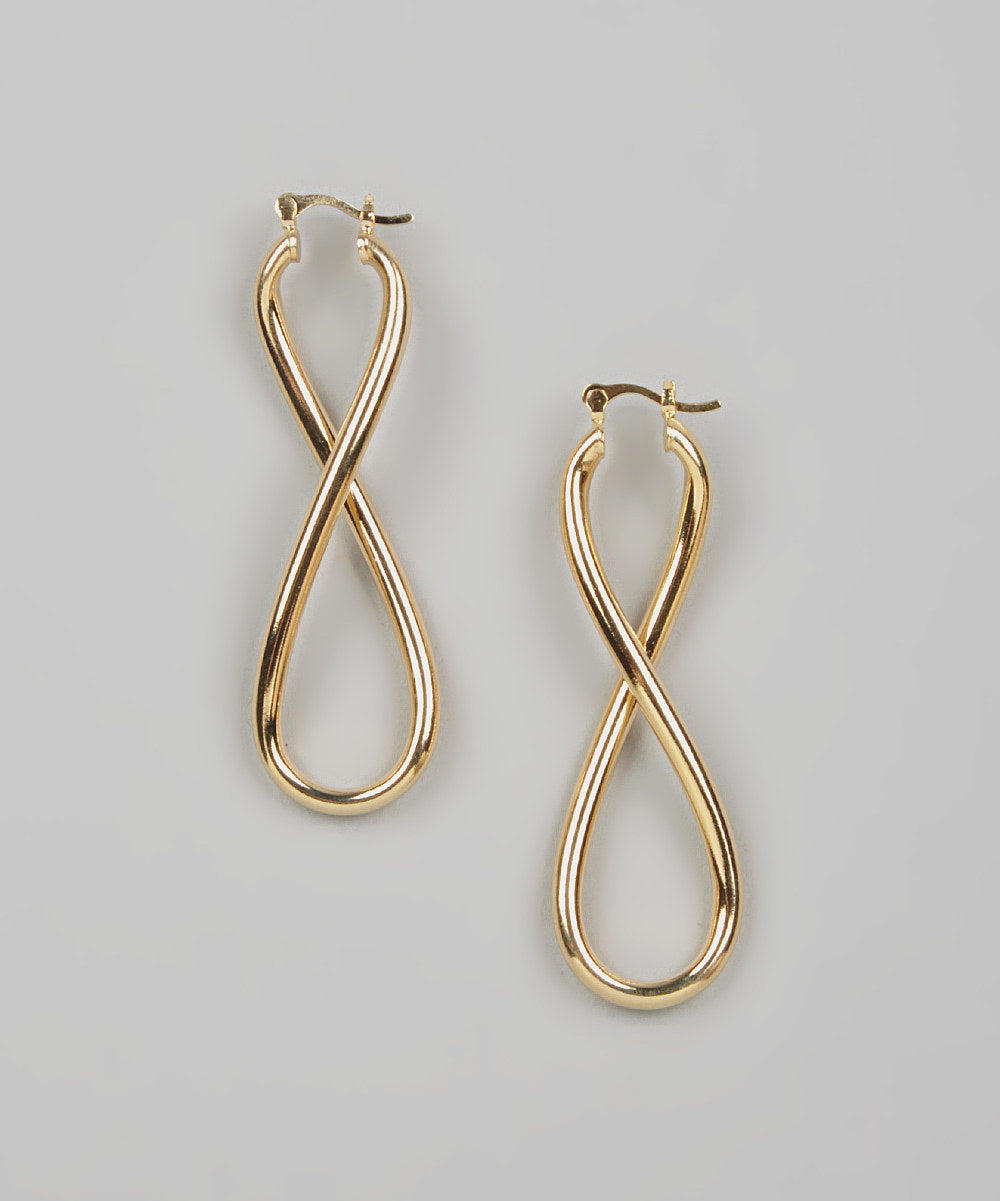 Peermont 18K Gold plated Infinity Hoop Earrings