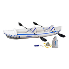 Load image into Gallery viewer, Sea Eagle 370 Pro 3 Person Inflatable Kayak Fishing Boat Canoe Paddles (2 Pack)
