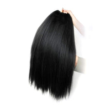 Load image into Gallery viewer, Pre-Stretched Braiding Hair Extensions Black - 16 inch 6 Packs
