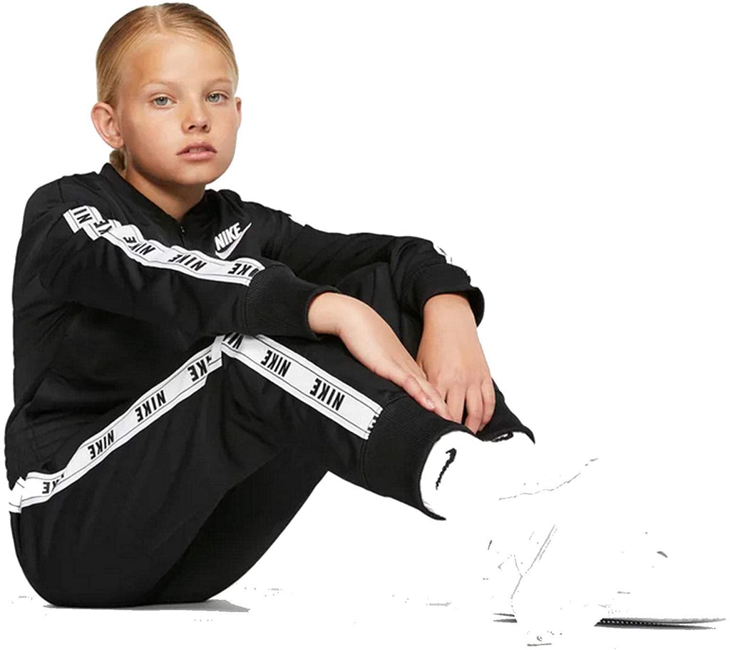 Nike Pants and Jacket Girls Clothing Set Size L, Color: Black/White