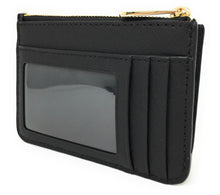 Load image into Gallery viewer, Michael Kors Jet Set Travel Small Top Zip Leather Coin Pouch / Wallet - Black
