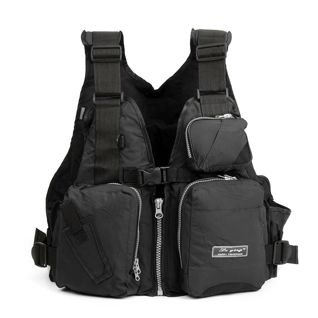 Outdoor Safety Life Jackets W/ Multi-Pockets & Reflective Belt Vests, for Adults